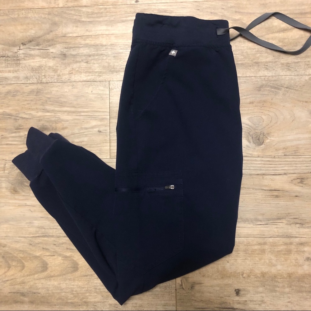 Figs Navy Zamora Petite Jogger Scrub Pants